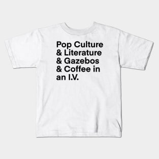 Pop Culture & Coffee 3 Kids T-Shirt